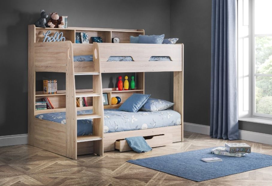 Julian Bowen Oak Bunk Bed with Storage Children s Bed Shop