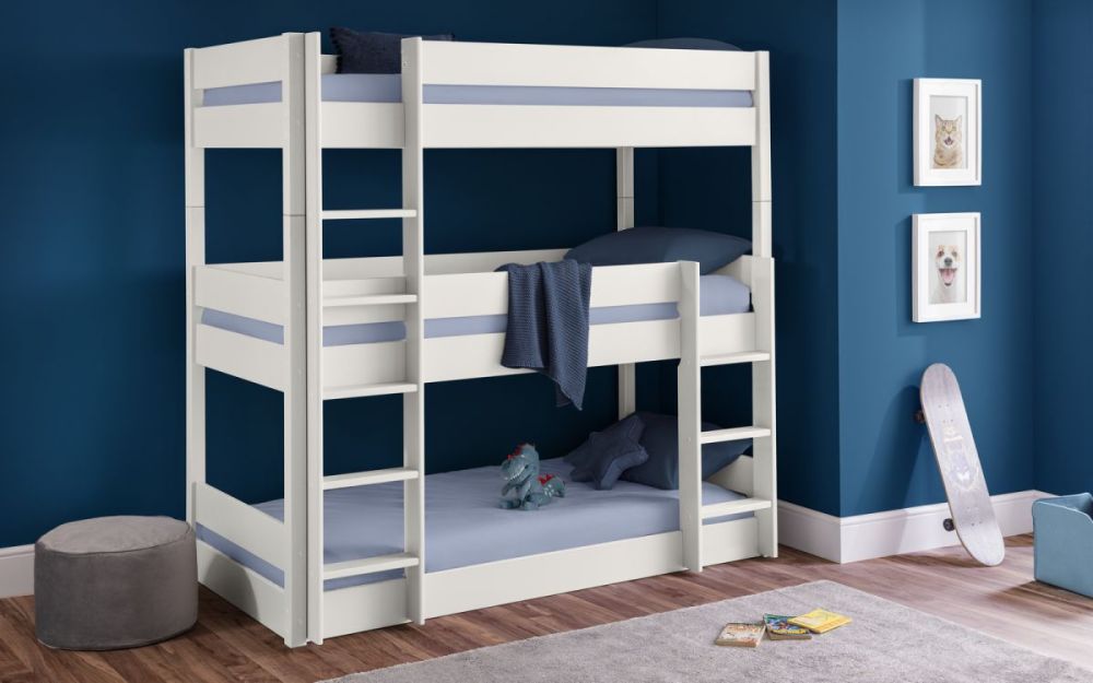Julian Bowen Trio Triple Bunk Bed Choose Your Colour