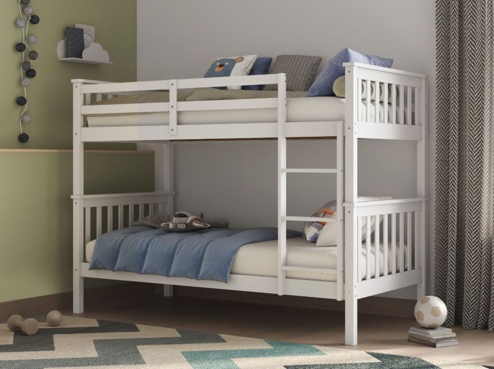 Flair Koop Detachable Bunk Bed in White 3ft Single