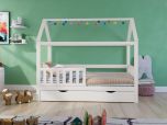 Noomi Alisa House Bed in White with Optional Storage Drawer