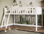 Flair Bea Shorty Mid Sleeper Cabin Bed in White