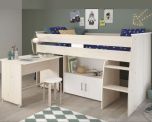 Parisot Charly Mid Sleeper Bed with Desk & Storage