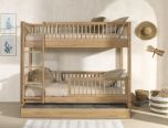 Vipack Forrest Bunk Bed with Underbed in Solid Oak