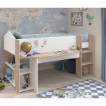 Parisot Shelter Mid Sleeper in White & Oak