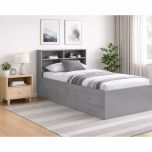Kidsaw Kudl 3ft Captains Bookcase Bed in Grey