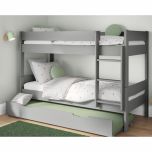 Stompa Compact Bunk Bed in Grey with Open Trundle