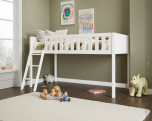Flair Bea Mid Sleeper Cabin Bed in White - 3ft Single