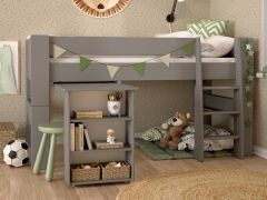 Steens For Kids Mid Sleeper in Cool Grey