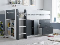 Lacy Storage Mid Sleeper Cabin Bed - Choose Your Colour