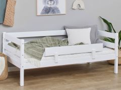 Hoppekids ECO Shorty Daybed with Safety Rail in White