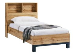 Julian Bowen Bali Oak 3ft Single Bookcase Bed