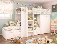 Kids Avenue Trasman Barca Bunk Bed in White