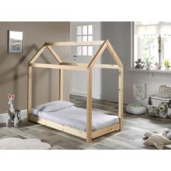 Vipack Hut Toddler Cabin Bed in Natural Pine