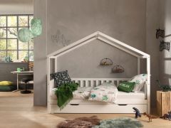 Vipack Dallas White Day Bed with Underbed Trundle