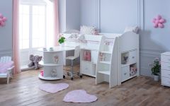 Kids Avenue Eli G Mid Sleeper Bed with Desk & Cube Units