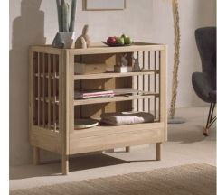 Vipack Forrest Changing Unit in Solid Oak