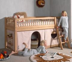 Vipack Forrest Mid Sleeper Bed in Solid Oak