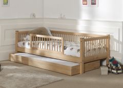 Vipack Forrest Captains Bed with Underbed in Natural Beech