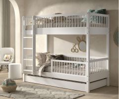Vipack Forrest Bunk Bed with Underbed in White Beech