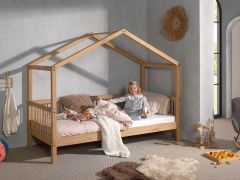 Vipack Forrest House Bed in Solid Oak with Optional Trundle