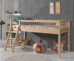 Vipack Forrest Mid Sleeper Bed in Natural Beech