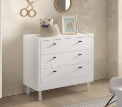 Vipack Forrest 3 Drawer Chest in White Beech
