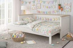 Kids Avenue Heritage Extending Day Bed in White & Oak with Drawer
