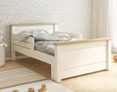 Kids Avenue Heritage Pullout Bed with Mattress in White & Oak