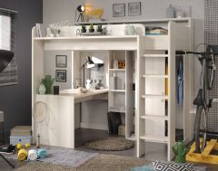 Parisot Higher High Sleeper Bed with Desk & Storage