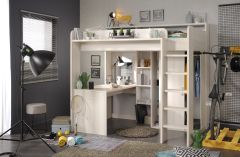 Parisot Higher High Sleeper Bed with Desk & Storage