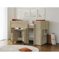 Marley Mid Sleeper Cabin Bed in Oak