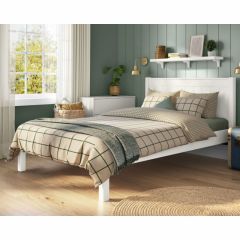 Stompa Classic Low End Double Bed in White