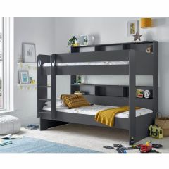 Oliver Onyx Grey Storage Bunk Bed
