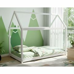 Kidsaw Jinsen Single House Bed in White