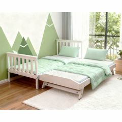Kidsaw Jinsen Single Pull Out Bed in White