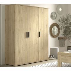 Vipack Sam 3 Door Wardrobe in Oak