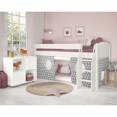 Stompa Uno S Mid Sleeper with Grey & White Star Tent