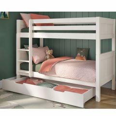 Stompa Classic Originals Bunk Bed in White with Trundle Drawer