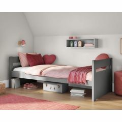 Stompa Uno Single Bed in Grey