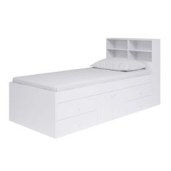 Kidsaw Kudl 3ft Captains Bookcase Bed in White