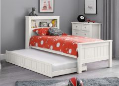 Julian Bowen Maine Bookcase Bed and Underbed Drawer in Surf White
