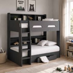 Julian Bowen Orion Bunk Bed in Anthracite