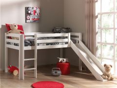 Vipack Pino Mid Sleeper Bed with Slide in White
