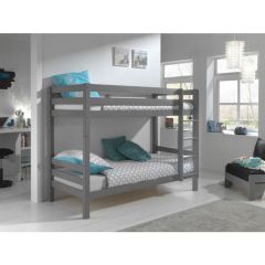 Vipack Pino Bunk Bed in Solid Grey