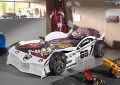 Vipack Max Racer Car Bed in White