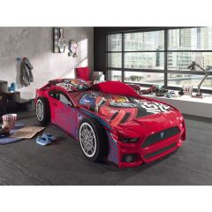 Vipack Panther Power Car Bed with FREE Duvet Set