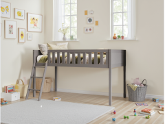 Flair Bea Shorty Mid Sleeper Cabin Bed in Grey 