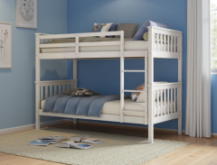 Flair Koop Detachable Bunk Bed in White - 3ft Single