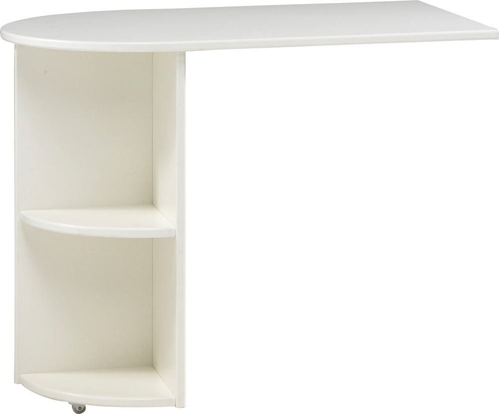 Steens For Kids Pull Out Desk In Solid Plain White