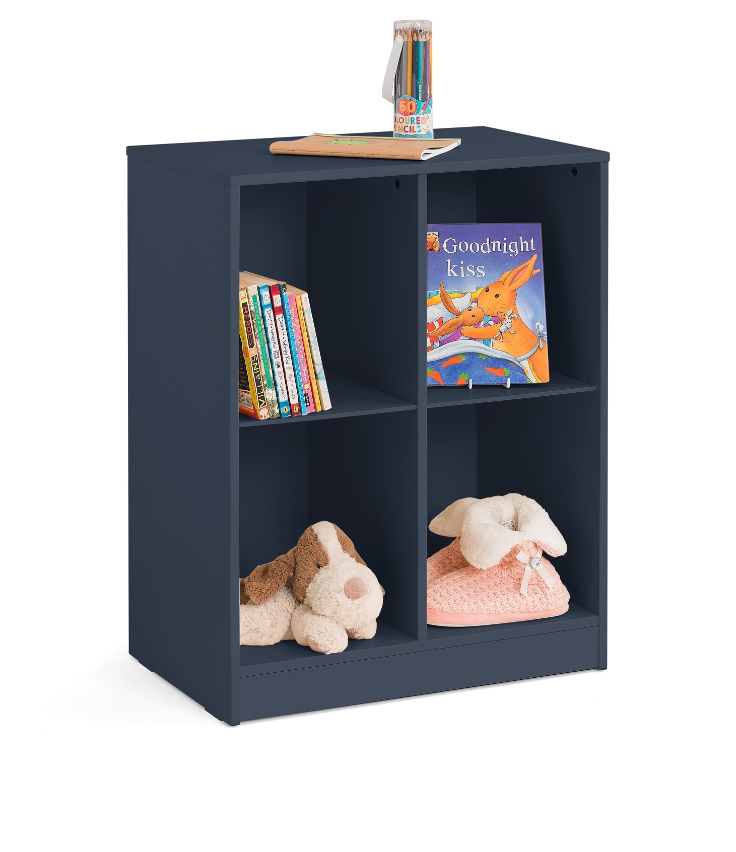 Julian Bowen Pluto Cobalt Blue Cube Bookcase